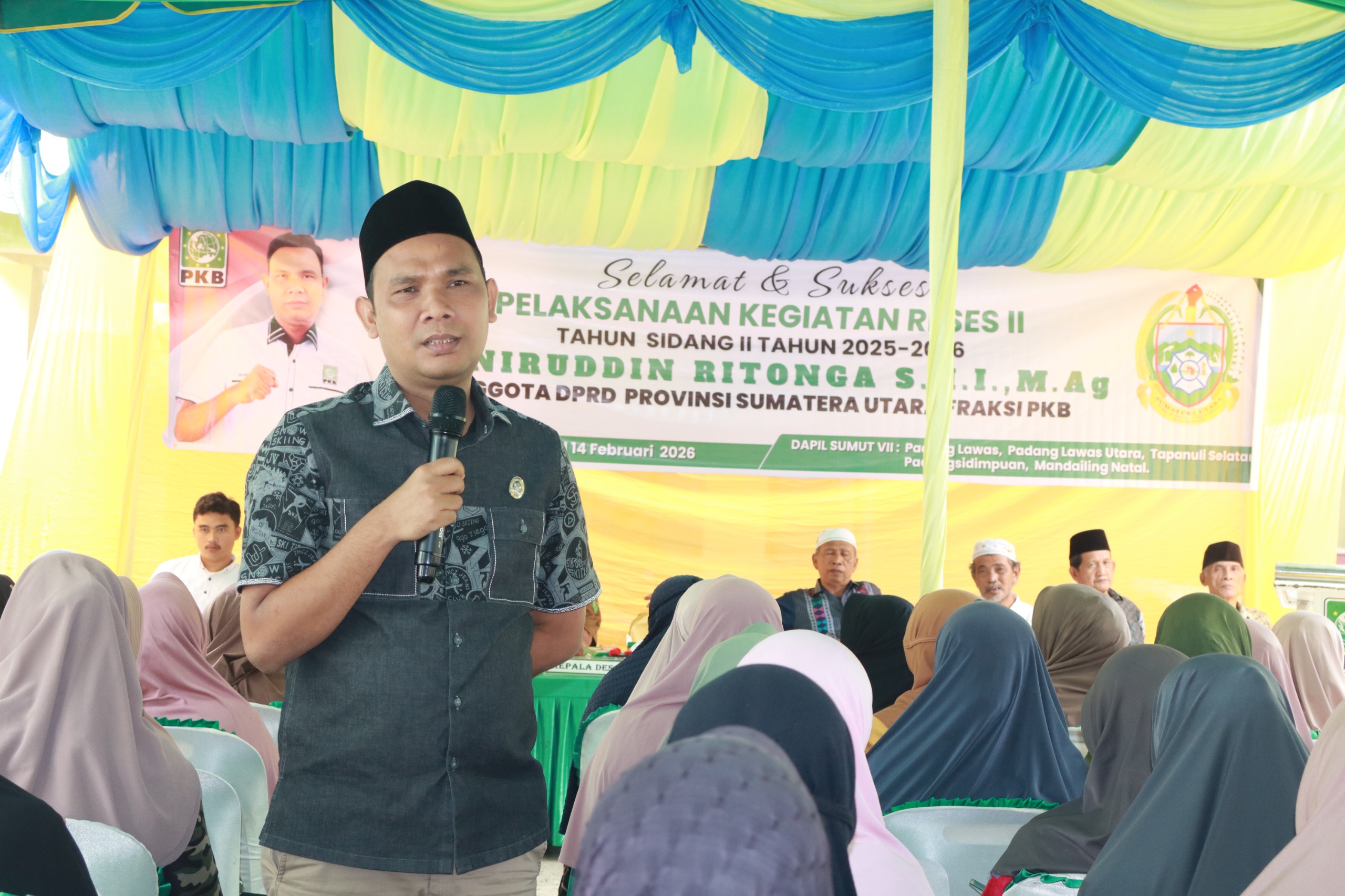 Suasana Kekeluargaan Warnai Reses Muniruddin Ritonga di Desa Sihopur