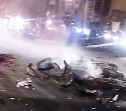 Kecelakaan Hebat di Jalan Sutrisno Medan, Dua Motor Terbakar, Tiga Orang Terluka