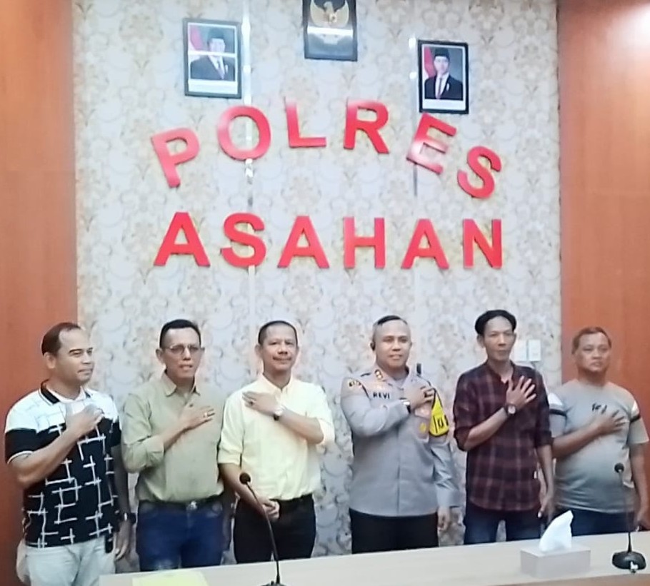 Sinergitas Tanpa Batas, Kapolres Asahan Terima Kunjungan Silaturahmi Pewarta Polrestabes Medan