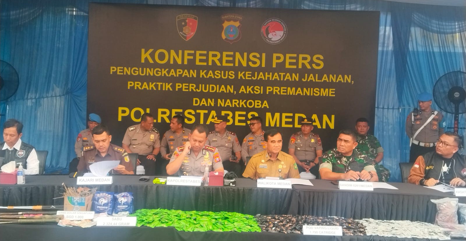 Digempur Habis!!!... Polrestabes Medan Grebek 15 Sarang Narkoba, Amankan 148 Tersangka