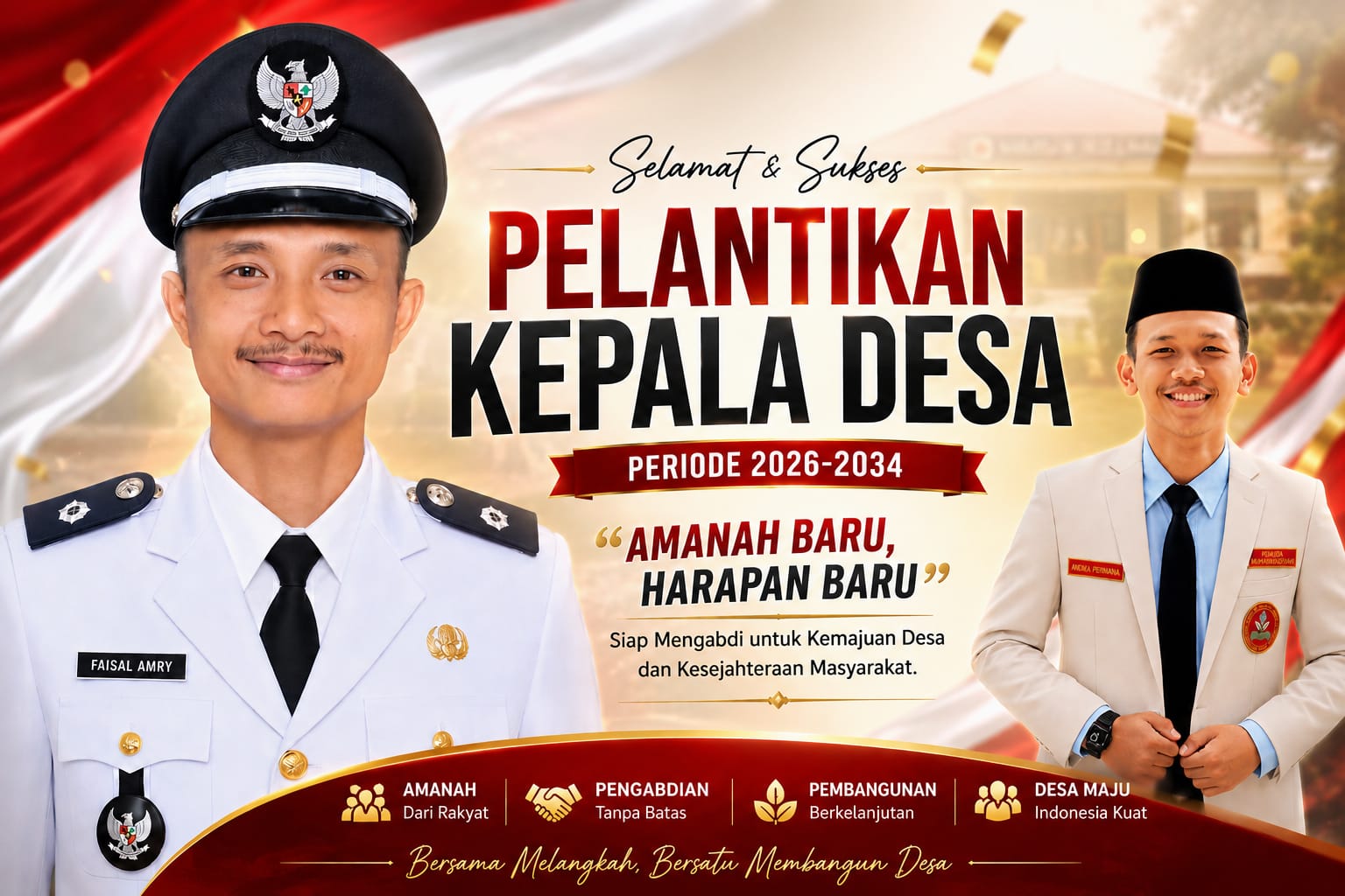 Resmi Dilantik, Faisal Amry Nahkodai Desa Suka Raya Periode 2026–2034