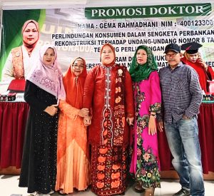 Dosen Universitas Darma Agung Medan Dr. Gema Rahmadani, ST.,SH.,MH. Raih Gelar Doktor Hukum Islam dengan Predikat Pujian