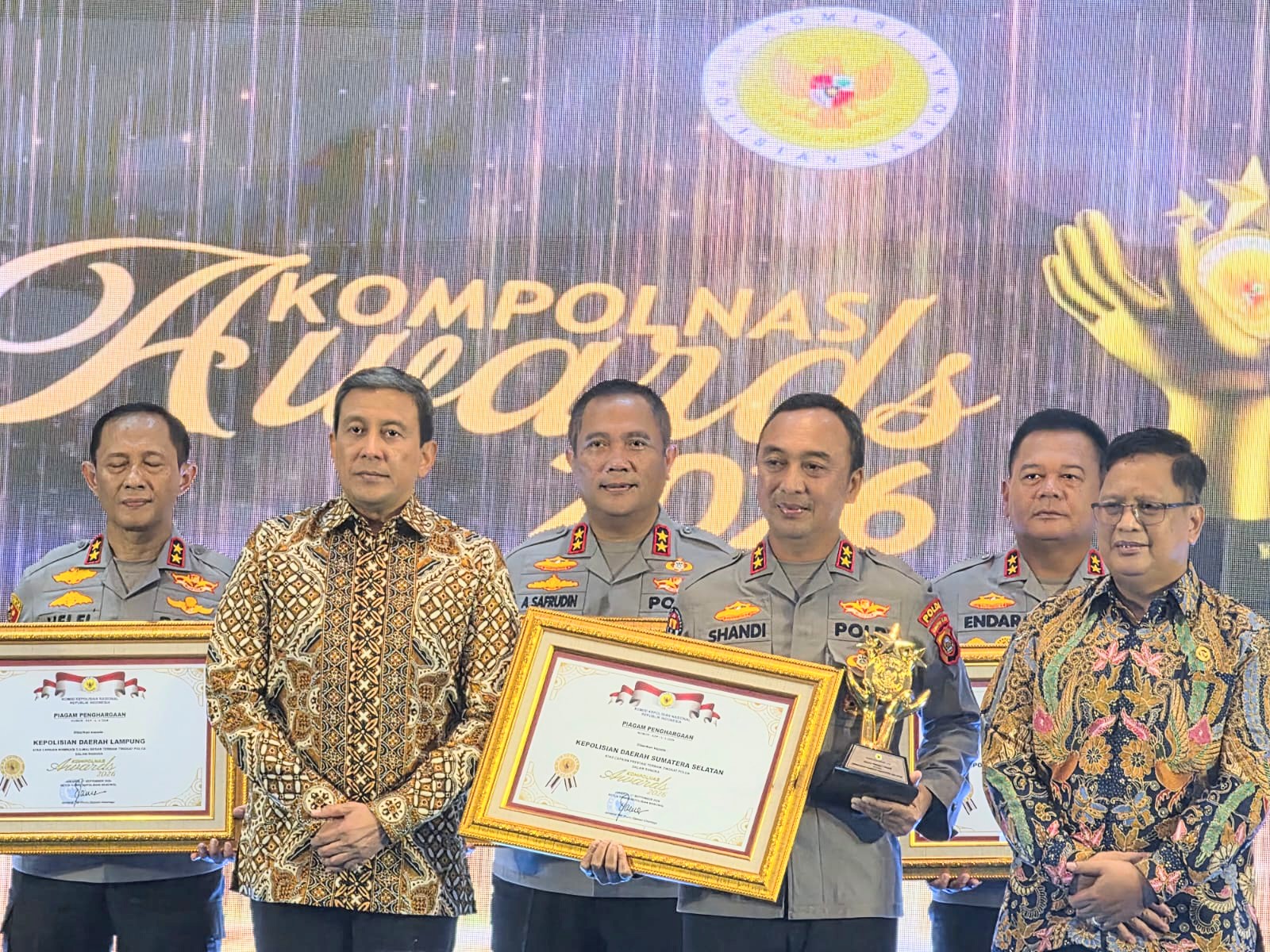 ‎Polda Sumsel Raih Penghargaan Polda Terbaik Kompolnas Awards 2026