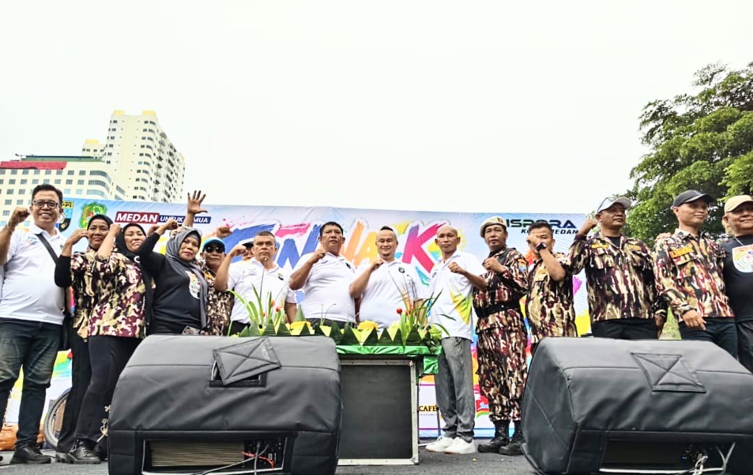 HUT ke-48 GM FKPPI, Ribuan Warga Meriahkan Funwalk 3 Kilometer di Medan