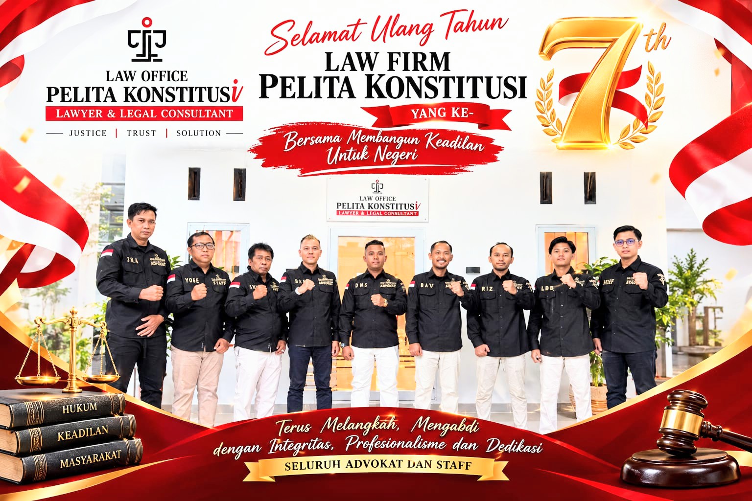 7 Tahun Mengawal Keadilan, Pelita Konstitusi Resmikan Pilarasatuarah.com dan Buku Hukum